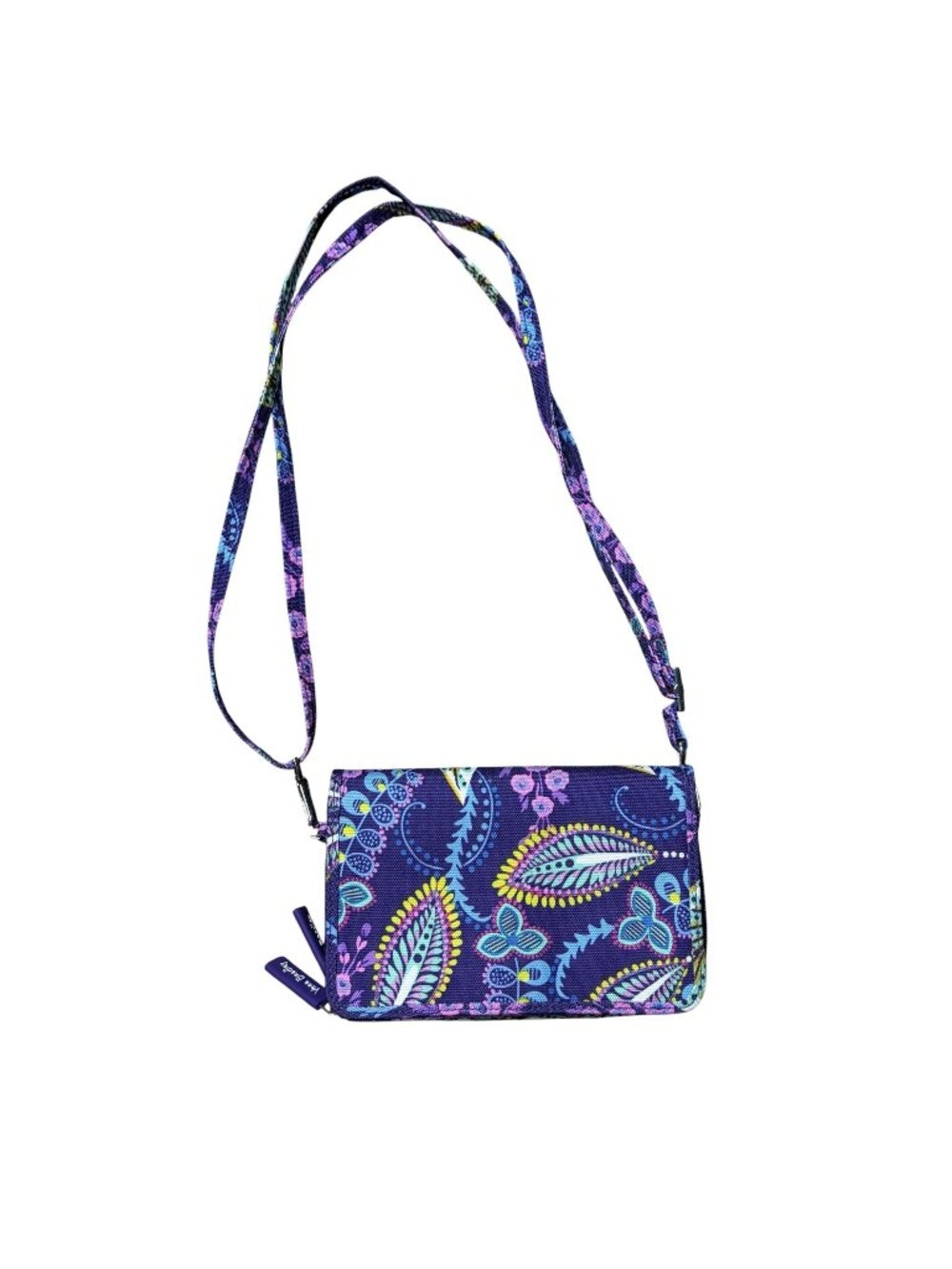 Vera Bradley All In One Crossbody 6 Batik Leaves Retired Pattern
